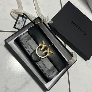 Pinko Love Mini Icon Leather Crossbody